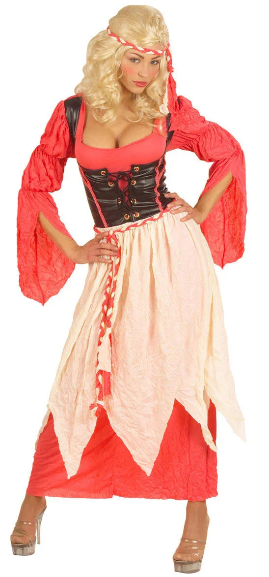 Vestido de Camarera Medieval para Mujer Adultos Widmann